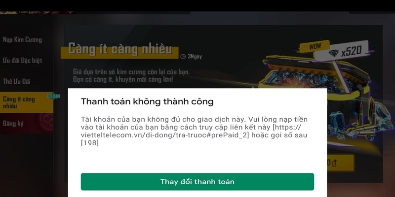 Sai sót thường gặp khi giao dịch